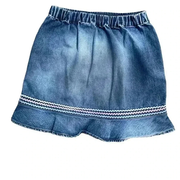 French Toast Girls denim skirt zip and heart shaped pocket size 6x gently used - Picture 4 of 6